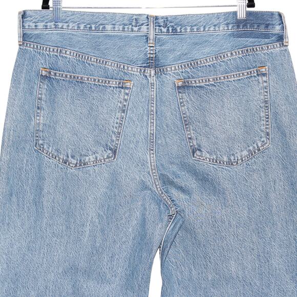 Abercrombie & Fitch High Rise The Loose Jean Rhinestone Jeans Size 34 Short NWT - Picture 11 of 13